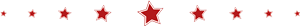 row of red stars